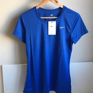 Nike Women's Short Sleeve Blue Tee